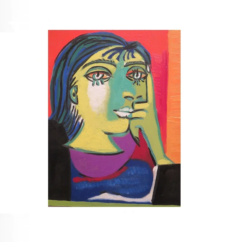 Portrait of Dora Maar, 1937. Paris. Musée national Picasso-Paris, Art Print Canvas Poster, Living Room Decor, Home Wall Picture