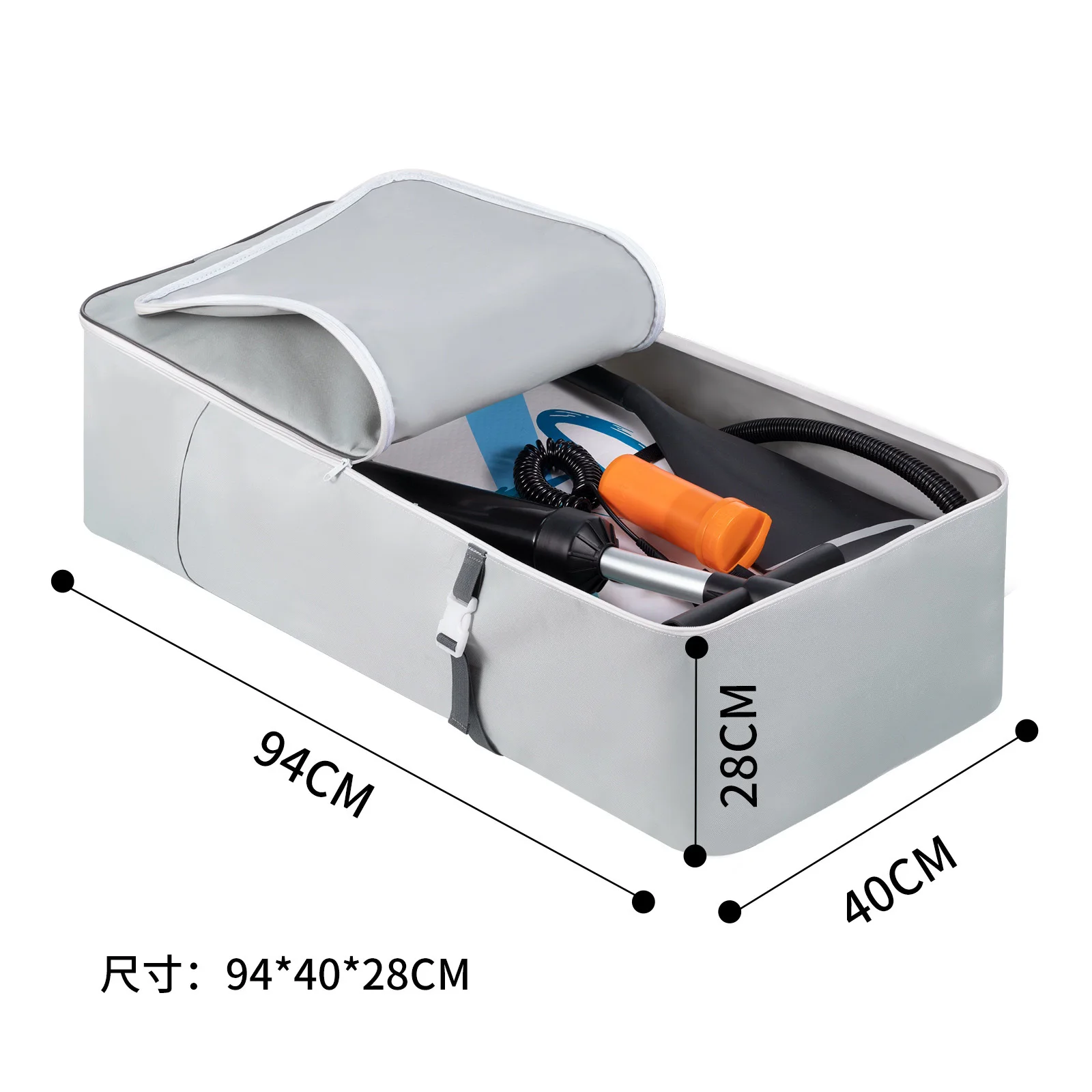 حقيبة ظهر مجداف قابلة للنفخ ، مقاومة للماء ، سعة كبيرة ، محمولة ، قماش أكسفورد ، حقيبة ركوب الأمواج ، 105 لتر #6