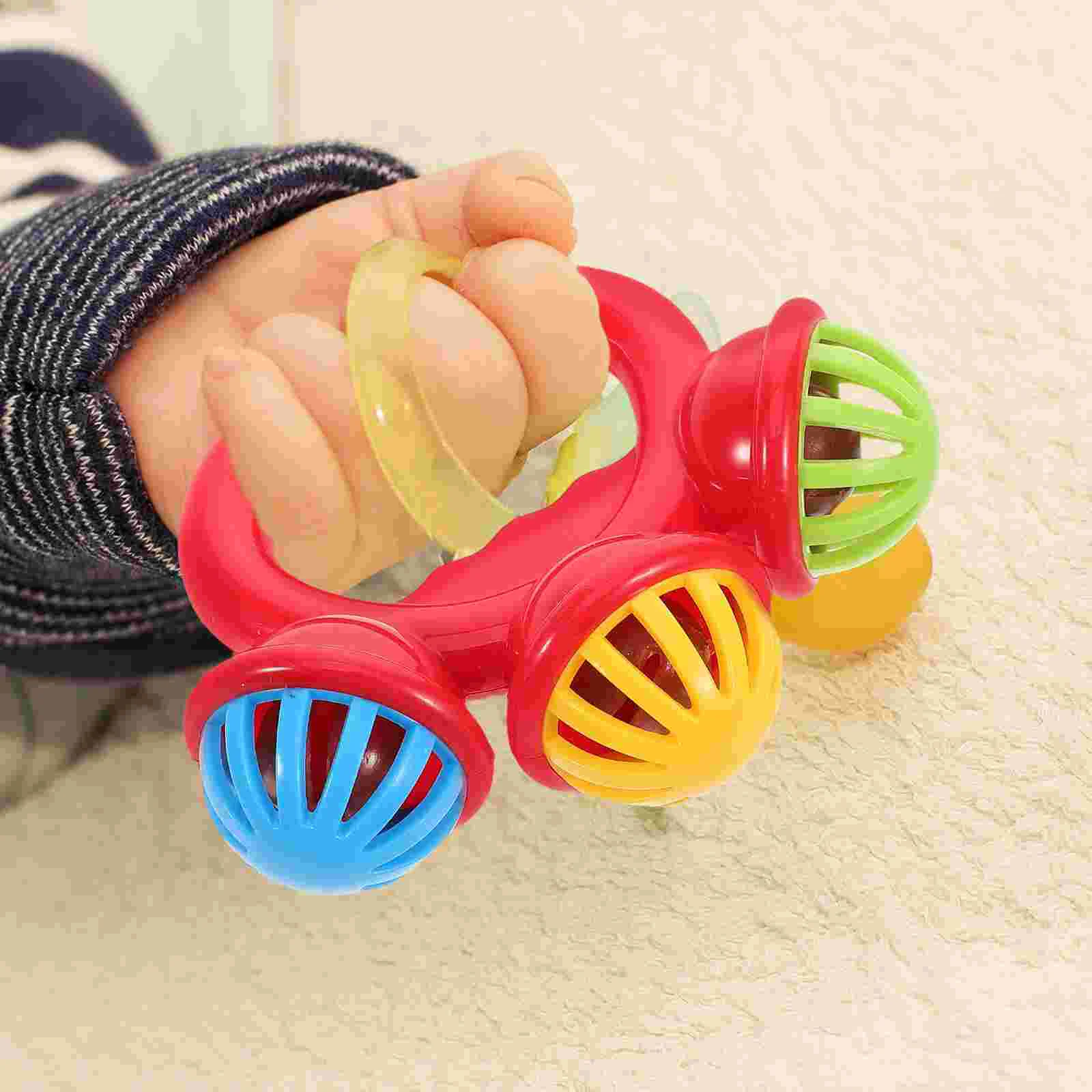 Soothing Rattle for Infants and Toddlers The Ring Rattles Baby Toys Shake Bell Stroller Noise Maker