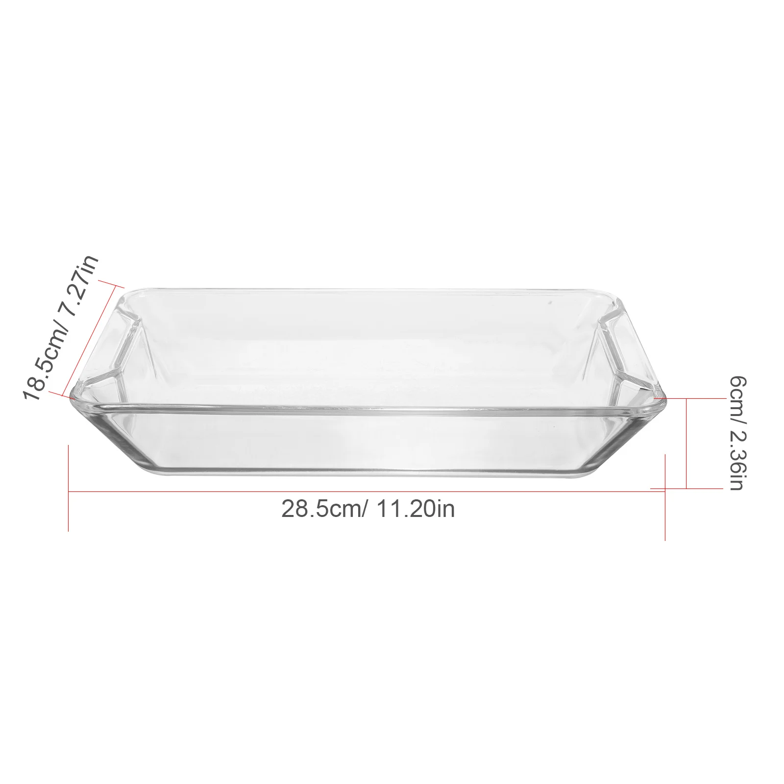 صينية على البخار من الزجاج المقسى الشفاف سعة 1.6 لتر طبق تقديم طبق طعام طبق تبخير الأسماك لمطبخ المطعم #4