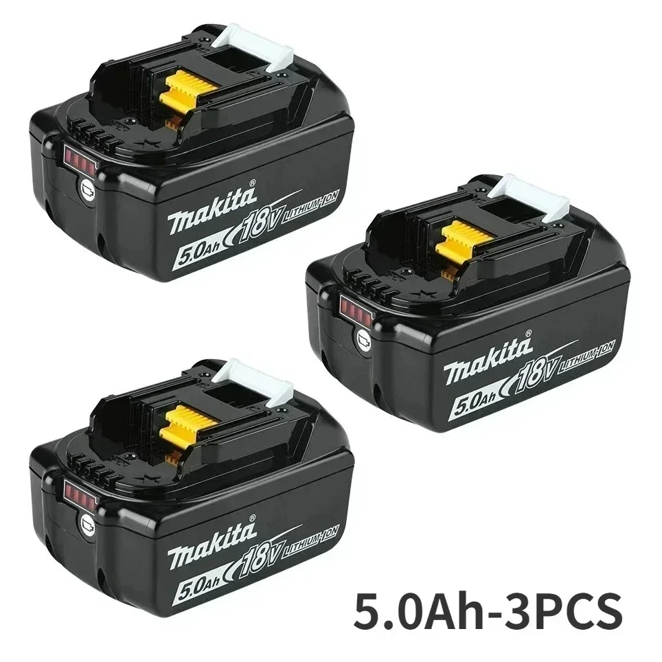 

100% Genuine Makita 5000Ah/ for Makita 18V Battery BL1830B BL1850B BL1850 BL1840 BL1860 BL1815 Replacement Lithium Battery