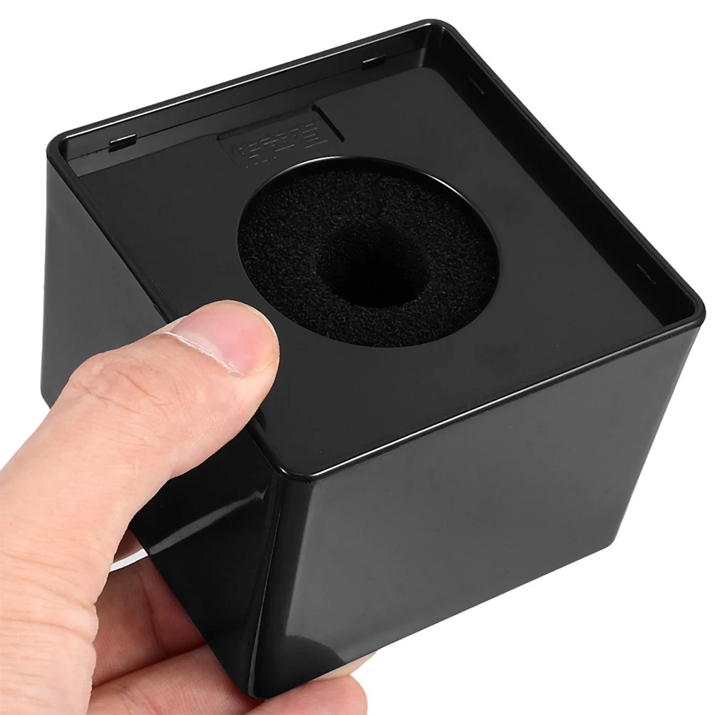 

5pcs Square Mic Logo Flag Station Portable Abs Microphone Cube For Interviews Hosts Reporters Stage Performance Studio Desktop