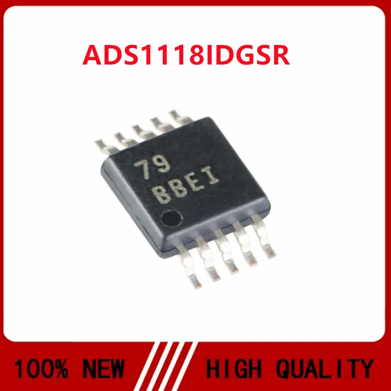 5PCS/LOT ADS1118IDGSR ADS1118 BBEI MSOP10 Analog - to - digital converter