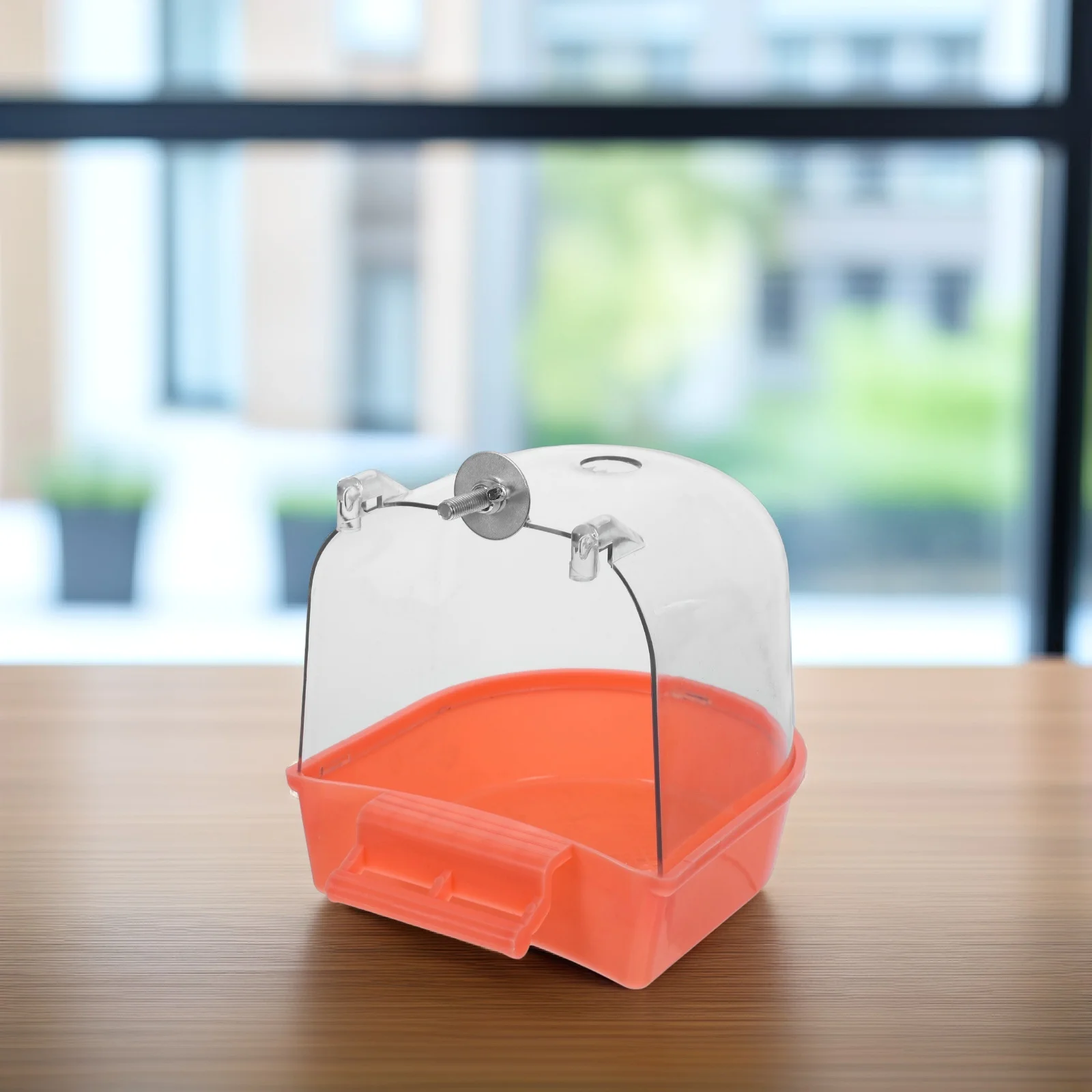 

Basin Plastic Hanging Parrot Bath Box For Cage Waterproof Pet Bathtub Small Bird Showering Cube Reusable Bird Bath Tub Parrot