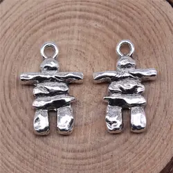 Car Pendant Inukshuk Charms Jewelry Materials 21x14mm 10pcs
