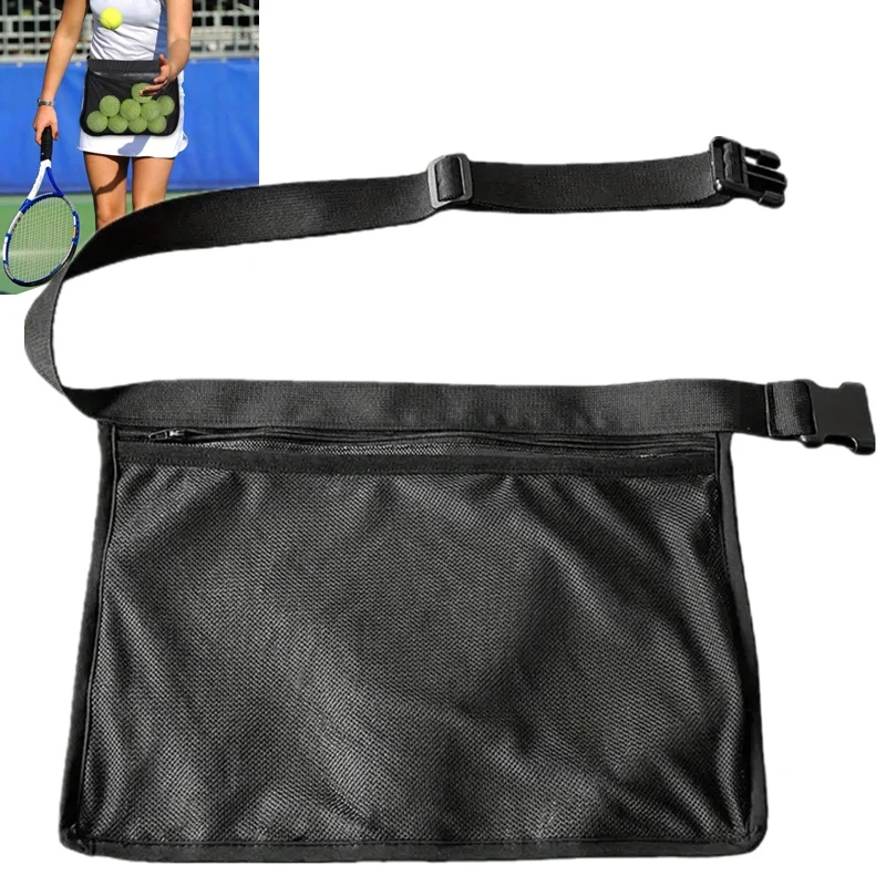 Tennis Storage Bag, Pickleball Bag, Portable Ball Waist Bag, Tennis Pick-up Bag, Ball Storage Bag, Adjustable Sports Accessories