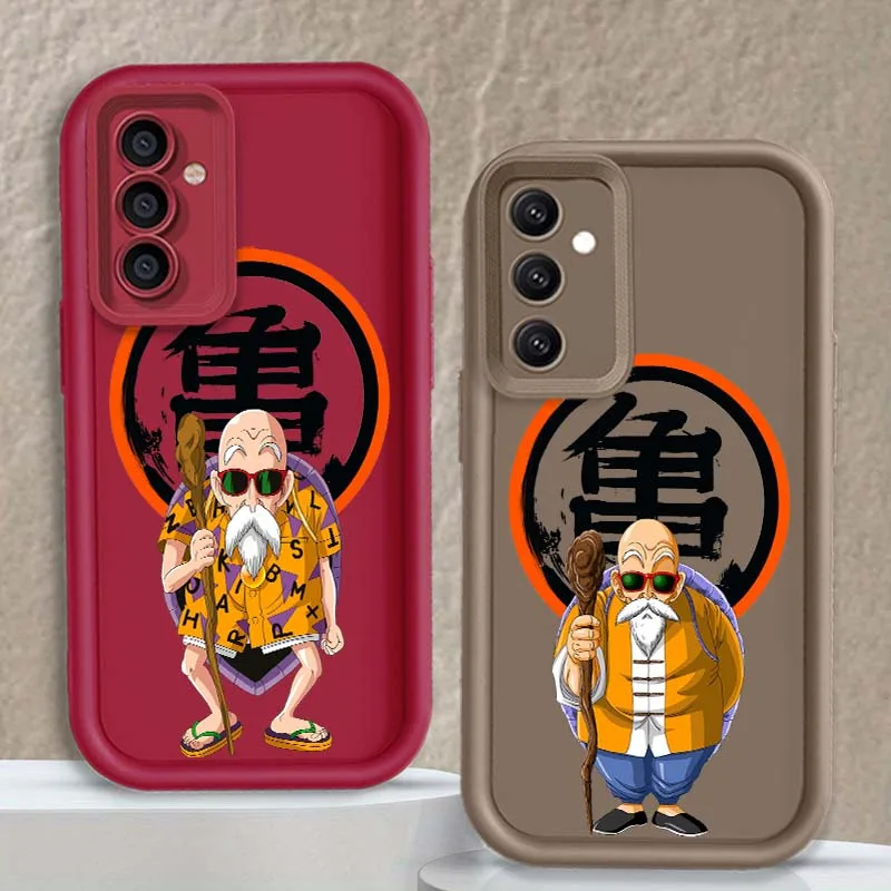 D-Dragon Ball Anime Master Roshi Cover For Samsung A71 A56 A55 A54 A53 A51 A35 A32 A31 A16 A15 A06 Eye Ladder Phone Case
