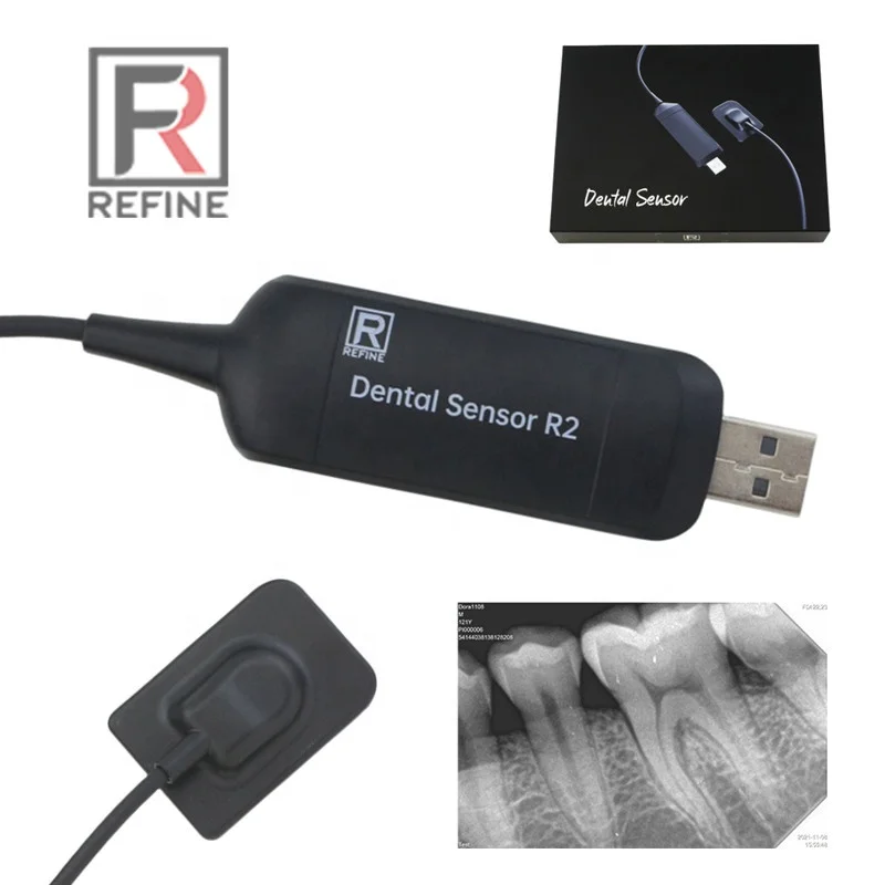 

RVG Sensor Dental Refine Original R2 Digital Dental Intraoral x-ray Sensor CMOS Imaging Sensor System for den tal clin ic Adult