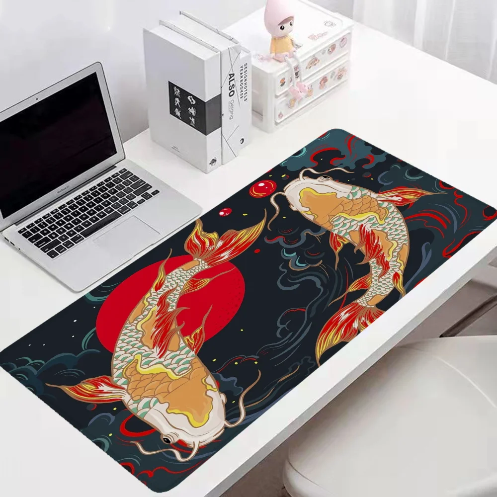 Cherry Blossom Illustration Desktops Mouse Mats Gaming Keyboard Computer Mat Pc Gamer Extended Pad Desk Accessories Office Xxl