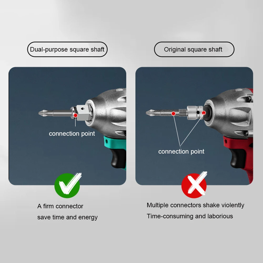 1PC 18V Electric Brushless Impact Wrench Shaft Accessories Single/Dual Use Cordless Wrench Part Power Tool Shaft-Accessories