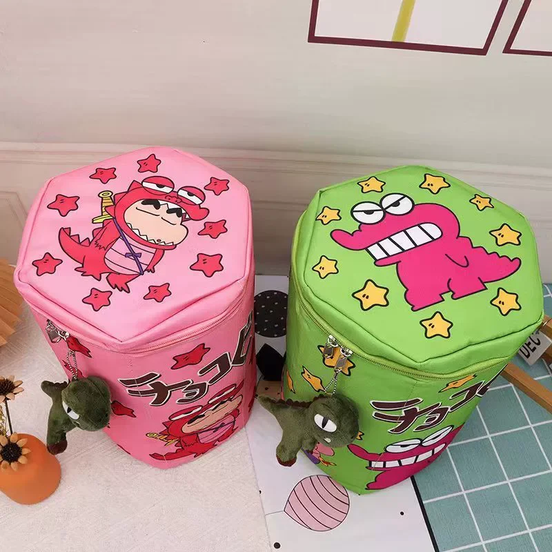 mochila-estilo-crayon-shin-chan-mochila-crocodilo-biscoito-bolsa-para-raquete-de-badminton-com-ziper-superior-bolsa-portatil-de-grande-capacidade