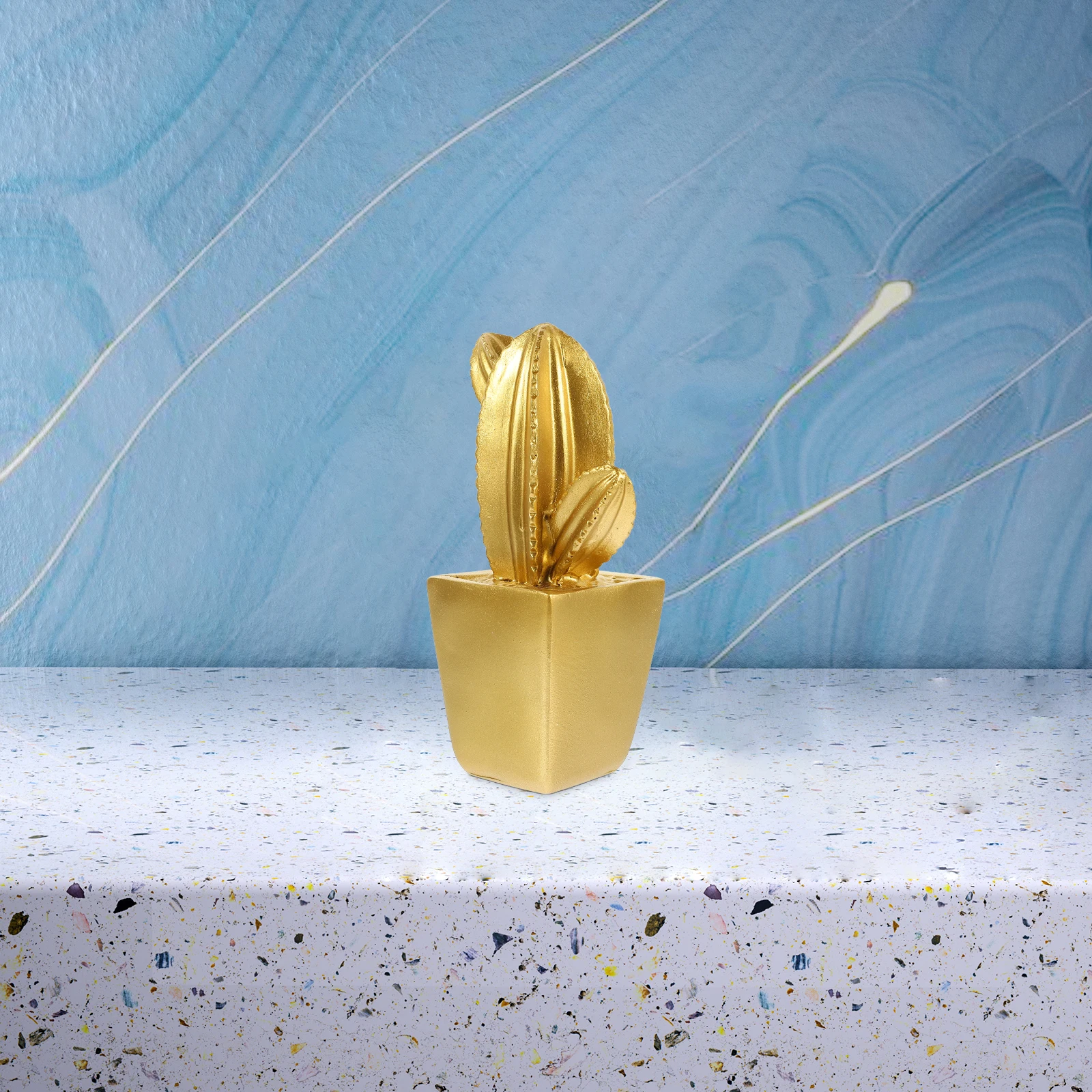 

Artificial Cactus Desktop nament Resin Plant Sculpture Office Home Office nament Decoration Eco Friendly Gift