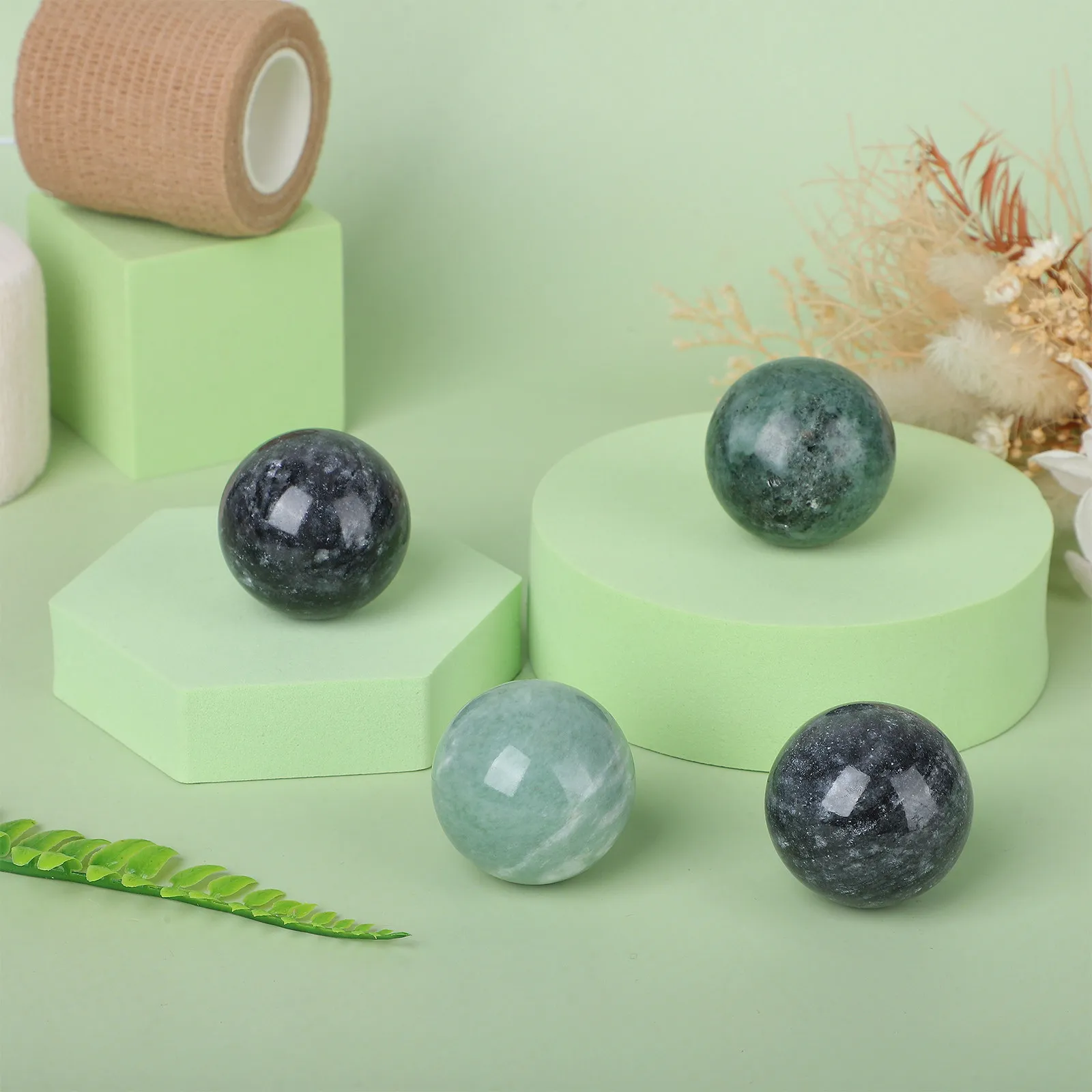 2Sets Marble Hand Balls Round Massage Rolling Balls for Hand Therapy Stress Relief Muscle Recovery Finger Acupoint Stimulation