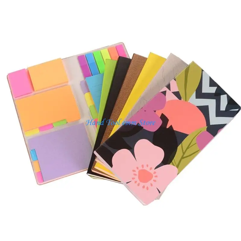 H37F مخطط لاصق الملاحظة تعيين دفتر مجلة جلدية من جلدية. #3