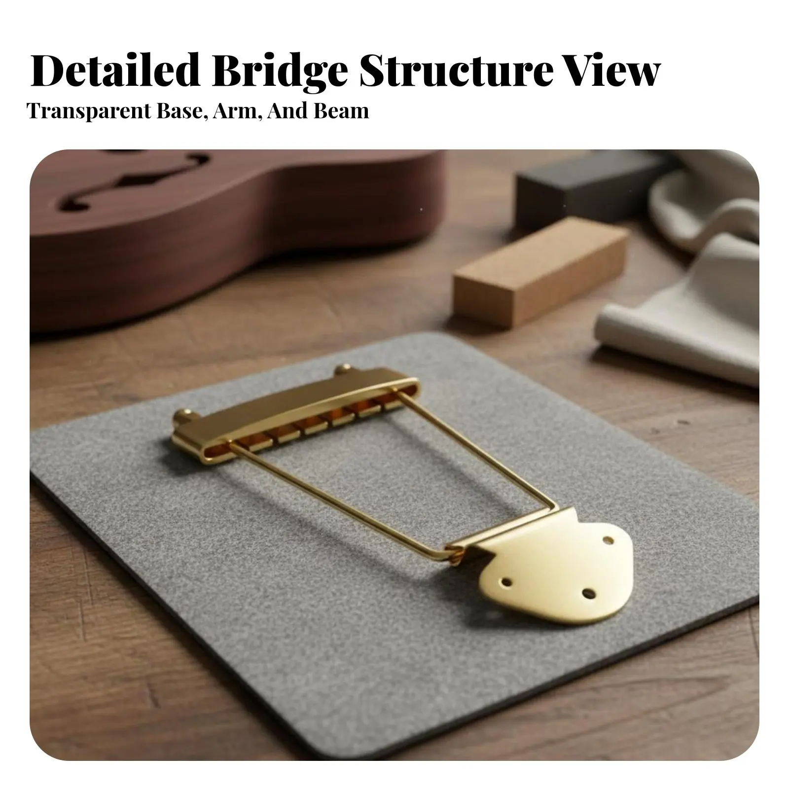 

Запасная часть для джазовой гитары: Струнодержатель для джазовой гитары, винтажный дизайн, с покрытием, для гитарных мастеров