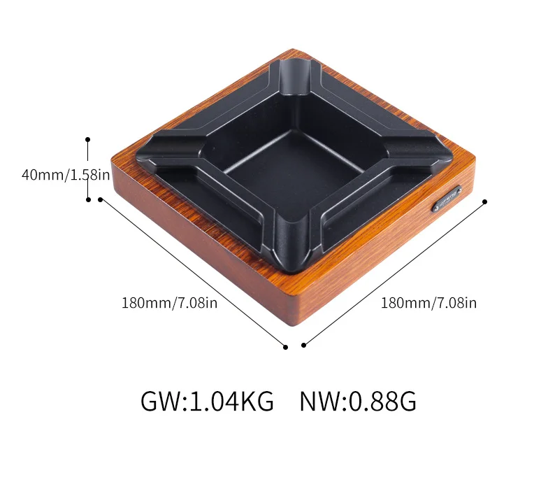 

Пепельница для сигар, пепельница для сигар, четыре ячейки, пепельница из массива дерева, пепельница большого размера