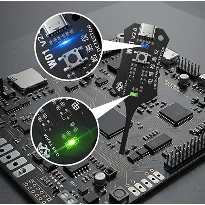 XA5 W01 D2Inductance Tester Electromagnetic Non-Contact Fault Detection for Phones PCB Motherboard Repair Diagnostics Tool