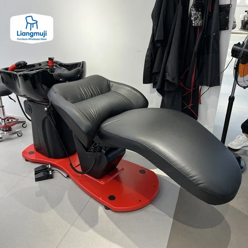 

Electric Recliner Shampoo Chairs Rotate Lifting Dedicated Bed Shampoo Chairs Hair Salon Lavacabezas Salon Equipment QF50SC