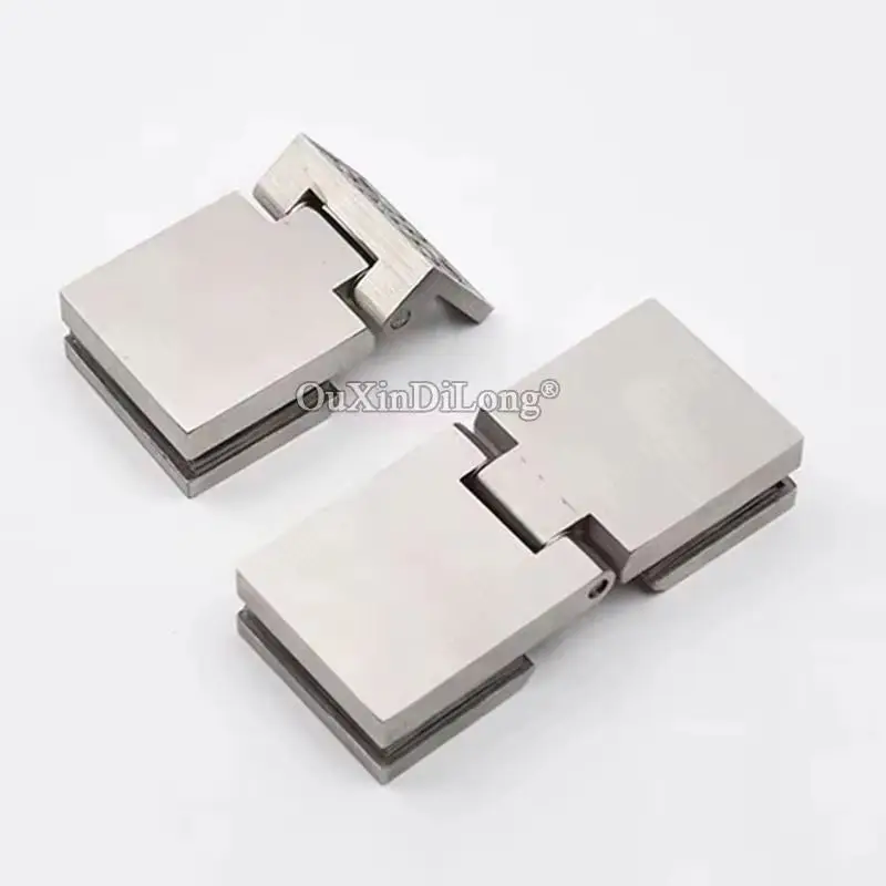 

Brand New 2PCS 304 Stainless Steel Precision Casting Glass Cabinet Hinges Display Wine Cabinet Door Hinges