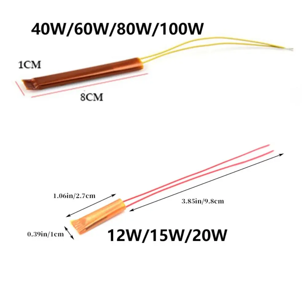 12~100W Hot Melt Glue Device Heating Core Power Tool Accessories PTC Ceramic Glue Device Heater