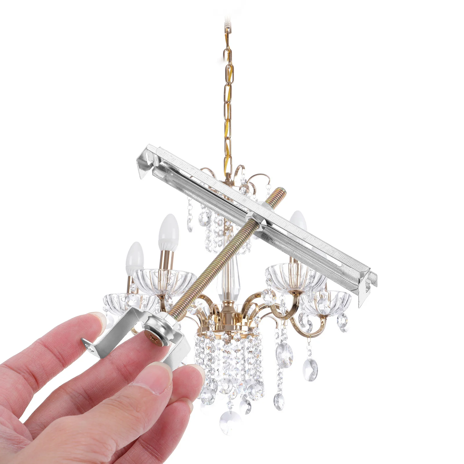 

Adjustable Square Tube Grid Ceiling Light Fittings Easy Install Modern Office Lighting Bracket Light Mounting Plate