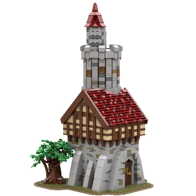 2890개 중세 요새 모델 모크 빌딩 블록 럭셔리 타워 모듈형 DIY 세트 조립 블록 장난감 크리스마스 선물 어린이용