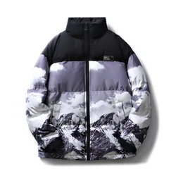 2023 dicke Warme Männer Winter Jacke Parka Beiläufige Lose Harajuku Übergroßen Parkas Mäntel Outwear