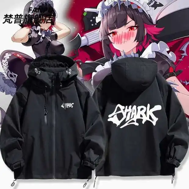 

Anime Zenless Zone Zero Ellen Joe Windbreaker Jacket Hoodie Cosplay Autumn Winter Men Women Coat Loose Tops anime