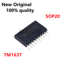 10-100/PCS New Original TM1637 SOP20 LED driver control chip with keyboard scanning interface In Stock