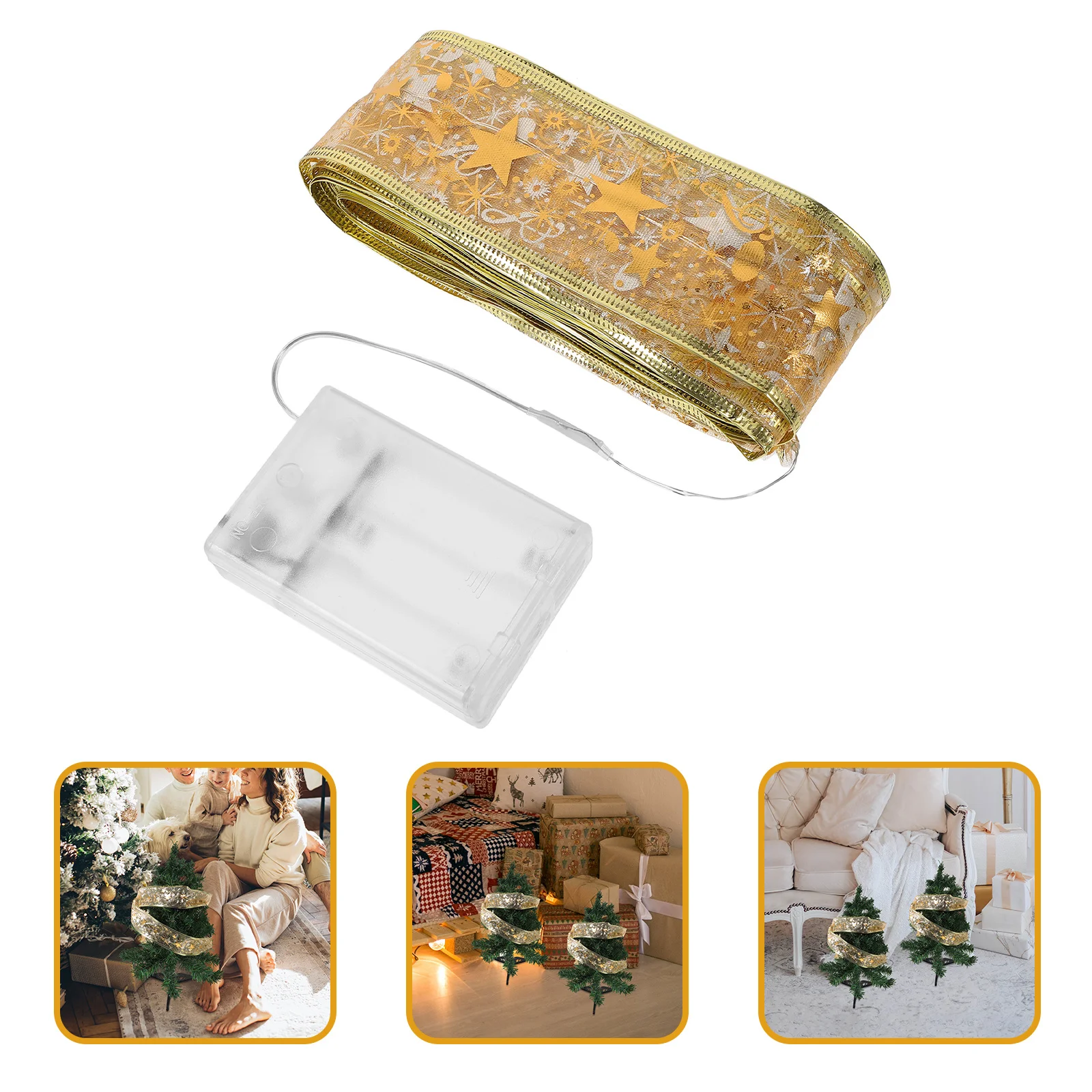 

10m 100 LED Christmas Ribbon Light String Xmas Tree Decorative Light Party Supply Christmas Decorations Party Supply