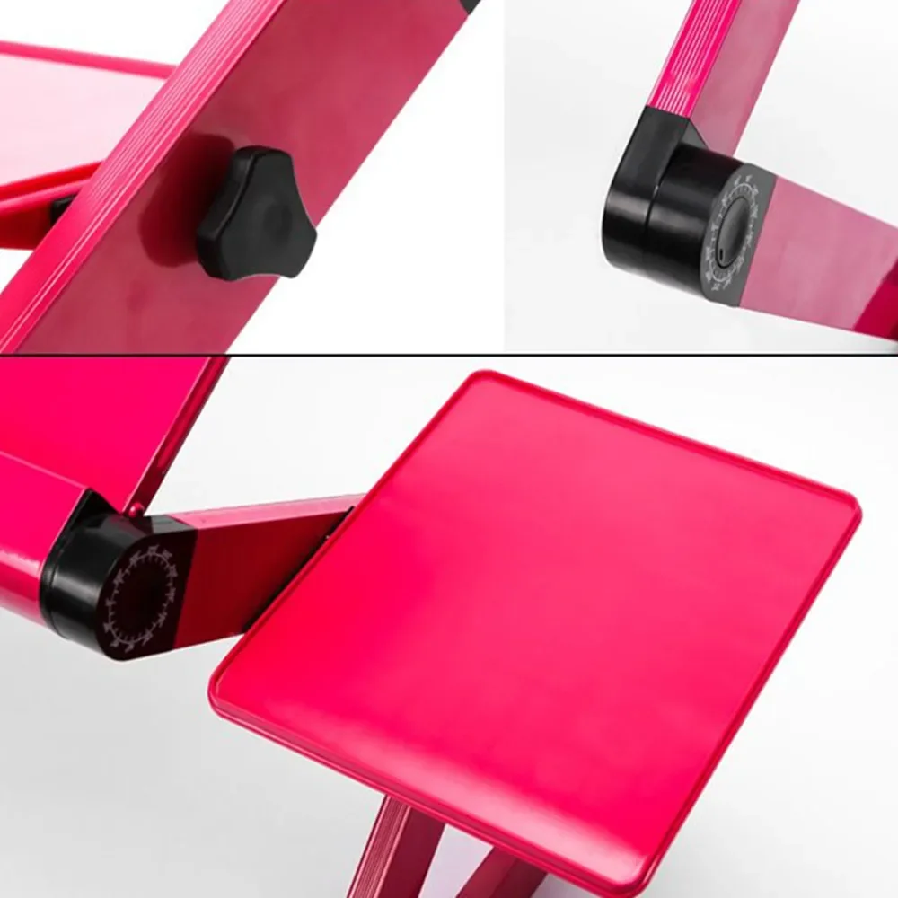 Braket pendingin meja CP Laptop portabel, kipas komputer putar tinggi dapat diatur aluminium Aloi ABS mendukung putar panas meja