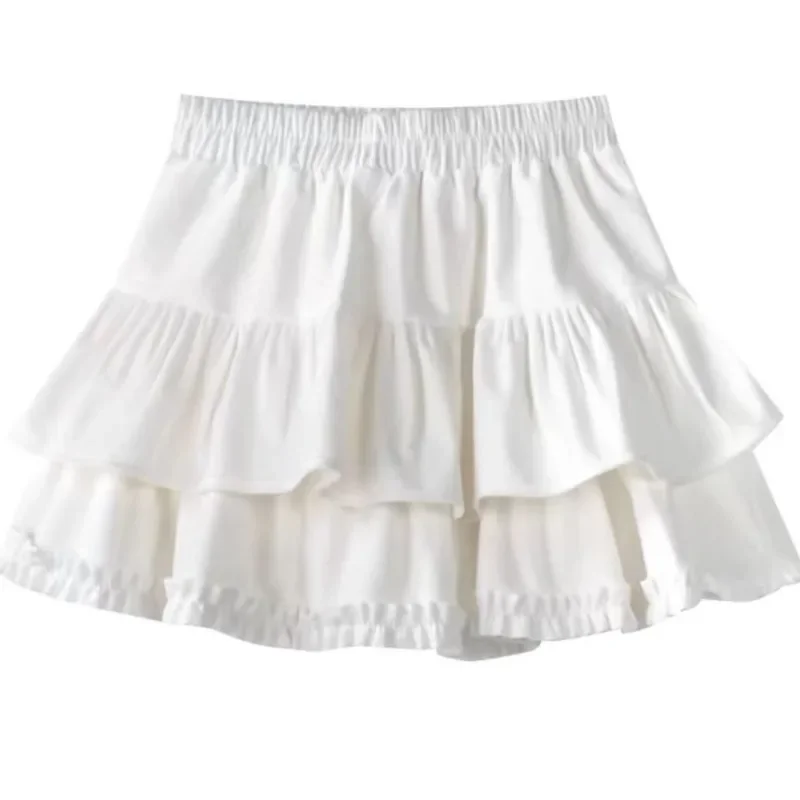 Dolce abito da ballo Gonne Donna Bella Solid Ins Y2k Mini Faldas Mujer Coreano College Vendita calda Carino Lolita Primavera Autunno Stile Preppy