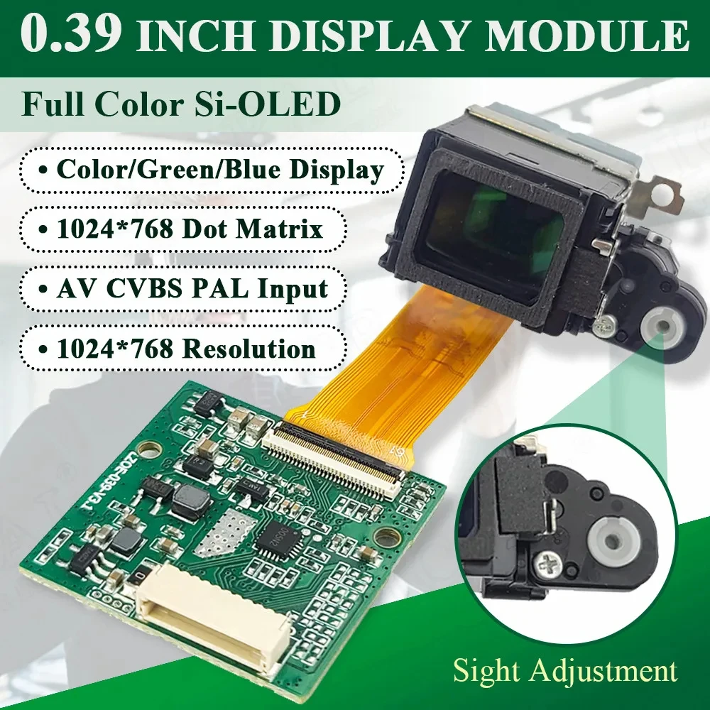 LCD 640*480 segnale AV Monitor per visione notturna da 0.2 pollici mirino fai da te Micro Display monoculare