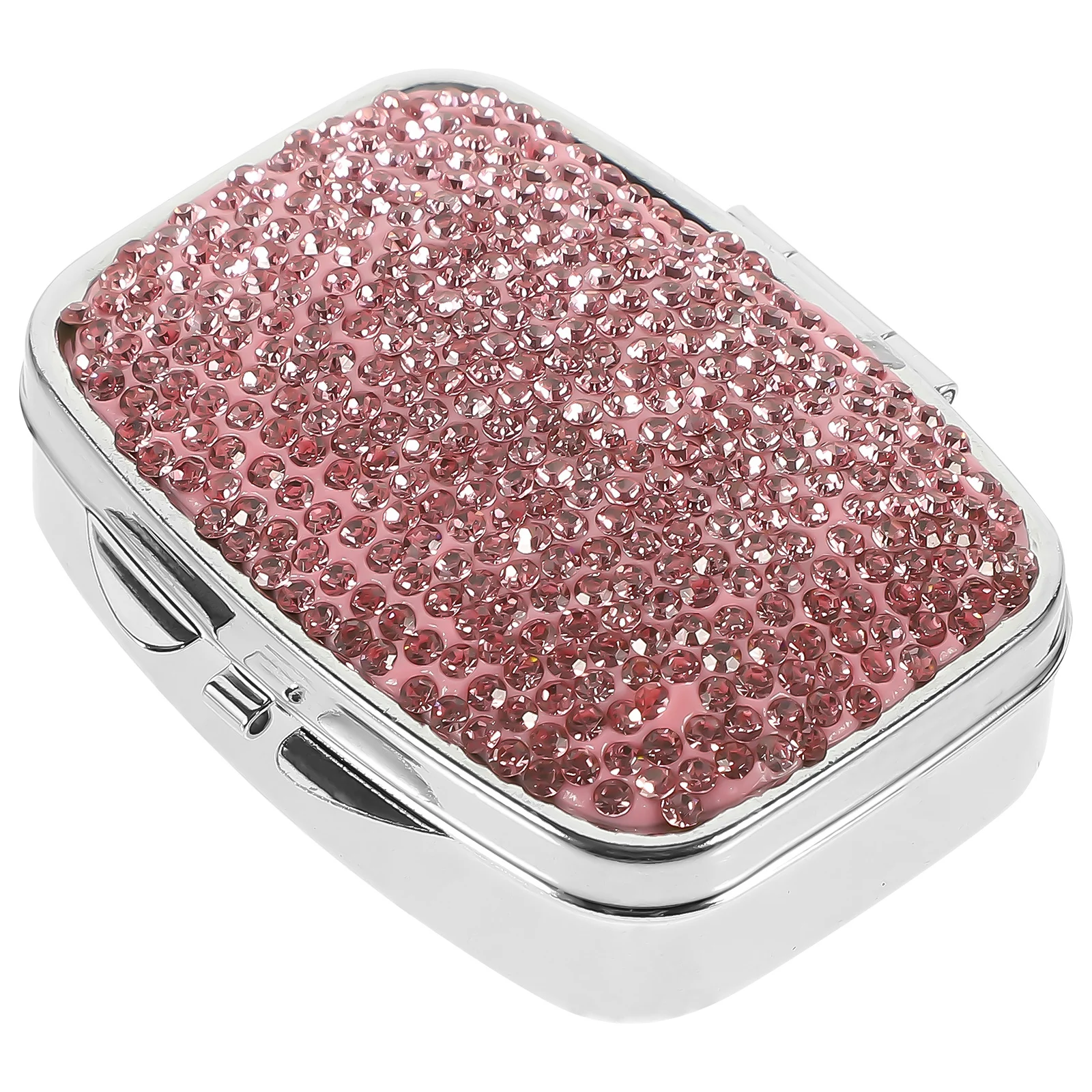 

Sealed Metal Medicine Case Organizer Storage Container Travel Portable Small Compact Household Multi-Grid Holder Purse Cases