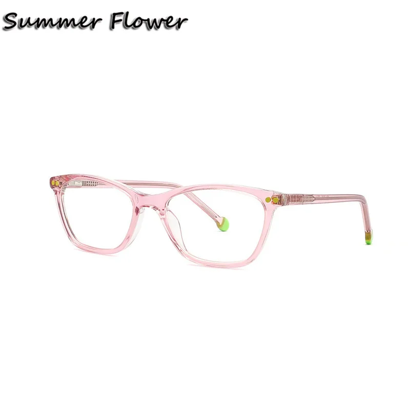

Kids Frame Girl Boy Prescritpion Eyeglasses for Myopia Prescription Transparent Lenses Acetate High Quality Glasses Frame