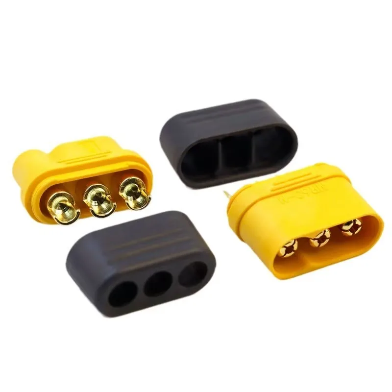 10 PCS MR60 Plug With Protector Cover 3.5mm 3 core Connector plug Interface Connector Sheathed for RC Model