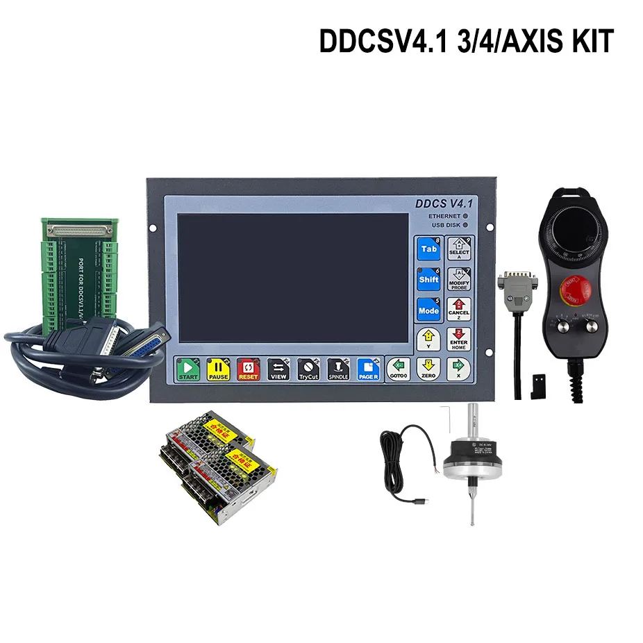 

CNC machining kit Ddcsv4.1 3axis 4axis New Kit Handwheel Mpg V6 3d Touch Probe Tool Set Block For Cnc Milling Machines