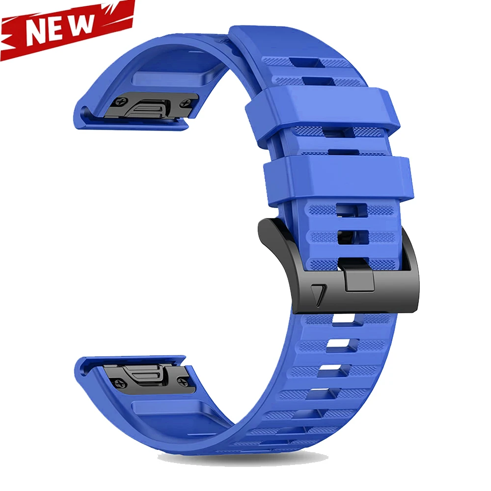 QuickFit 22 26 mm Silikon-Uhrenarmband für Garmin Fenix 6 6X 7 7X 5 5X Plus Epix Pro Enduro 3 Forerunner 970 965 Fenix8 Sportarmband
