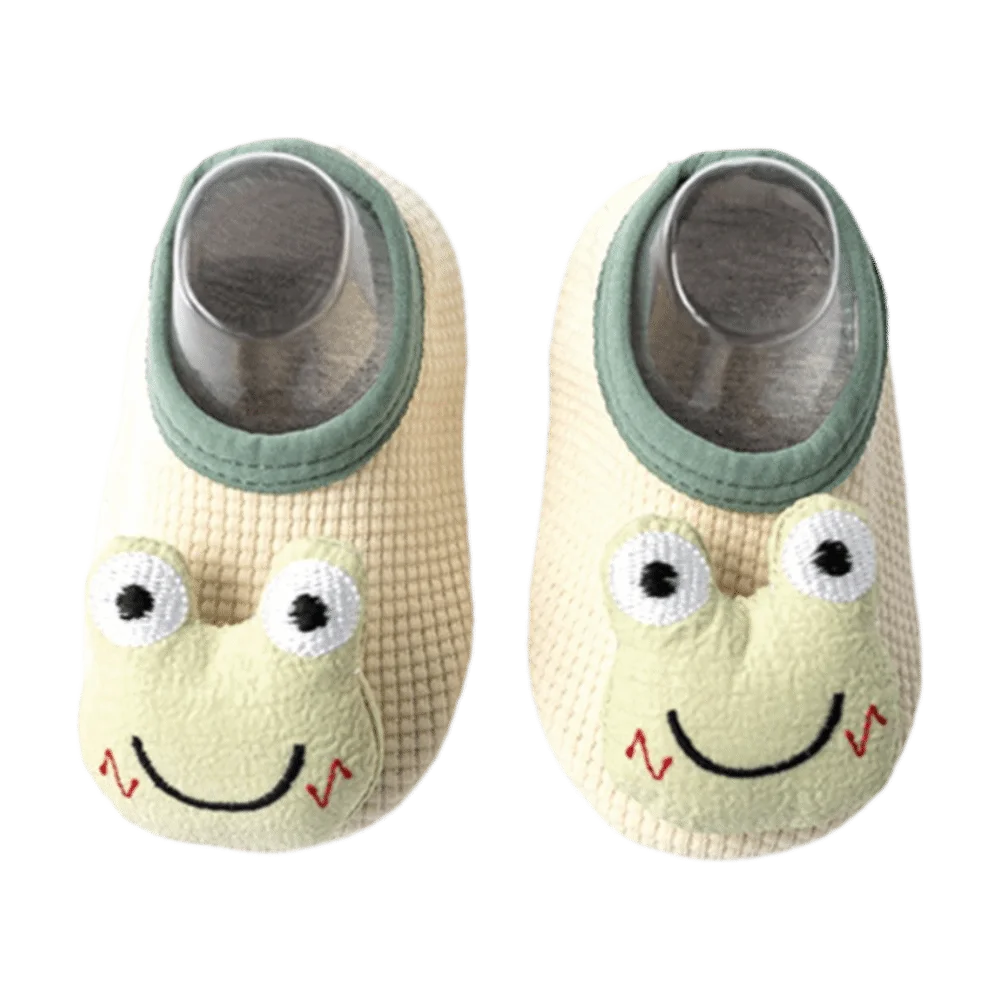 

Rubber Sole Sock Shoes Anti Skid Warm Cushion Toddler Slipper Socks Lightweight Cartoon Design Infant Soft Soled Shoes Infant