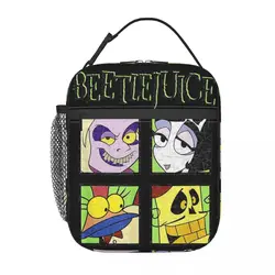 B-Beetlejuice Horror Movie Thermal Insulated Lunch Bag Work Portable Box for Lunch Thermal Cooler Food Box