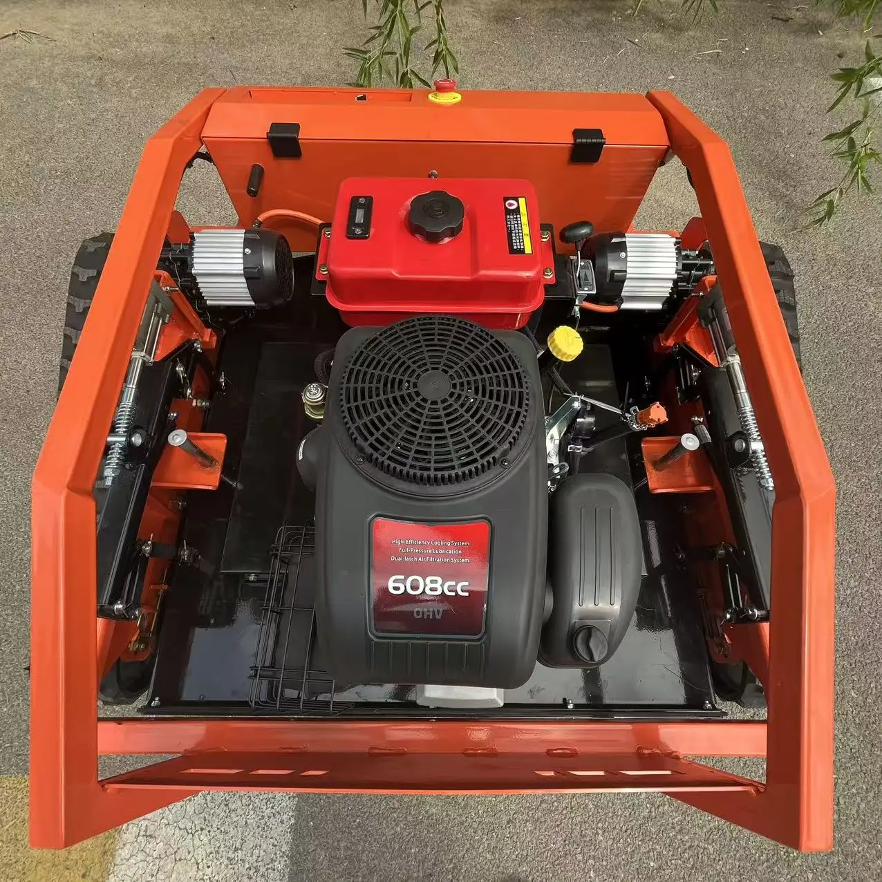 "Robot Pemotong Rumput Efisiensi Tinggi – 4000 ㎡ Mesin Pemotong Rumput, 608CC Tenaga Kuda Tinggi, Pisau Ganda dengan Tombol Darurat