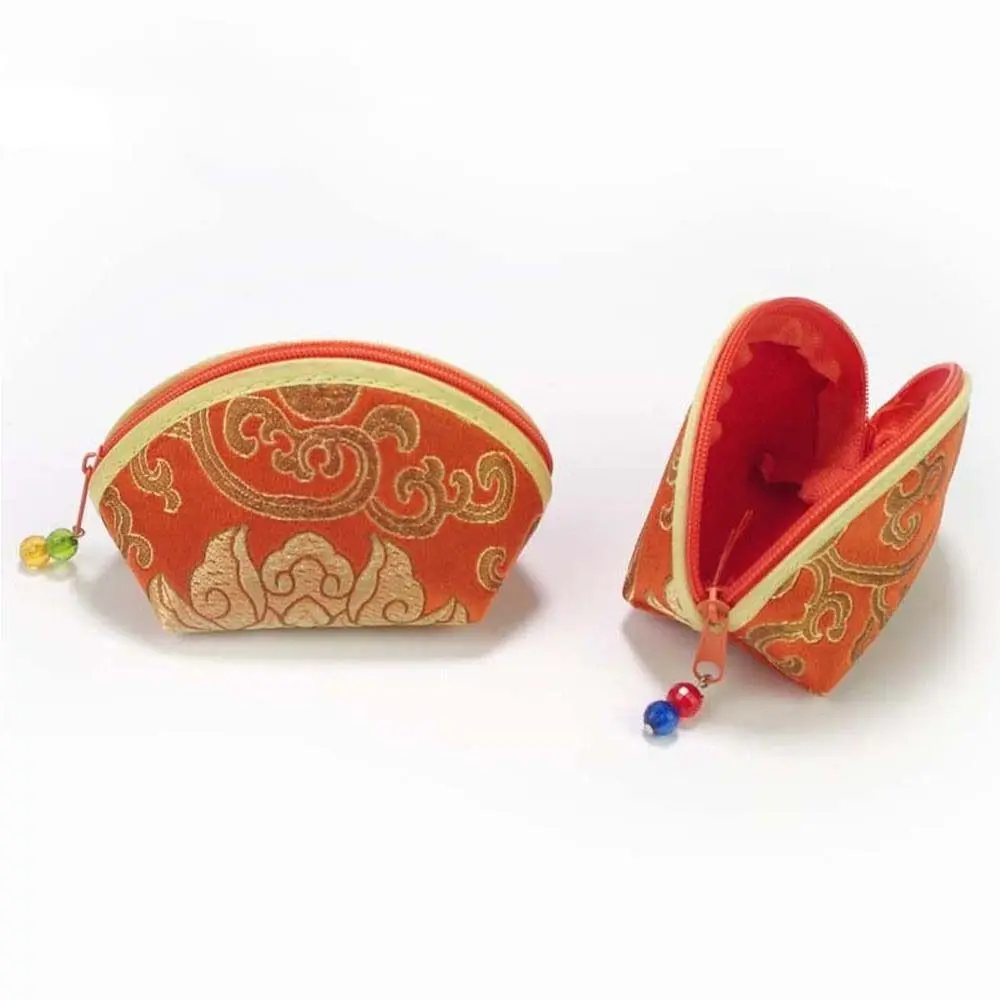 Case Bracelet Bag Cloth Zip Auspicious Cloud Multi Color Purse Pouch Women Jewelry Bag Chinese Style Storage Bag Jewelry Case