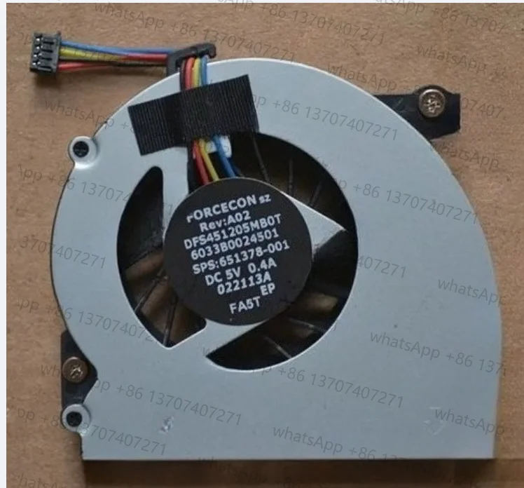 SSEA nuevo ventilador de refrigeración de CPU para HP EliteBook 2560 2570 2560p 2570p P/N MF60090V1-C130-S9A o DFS451205MB0T FA5T