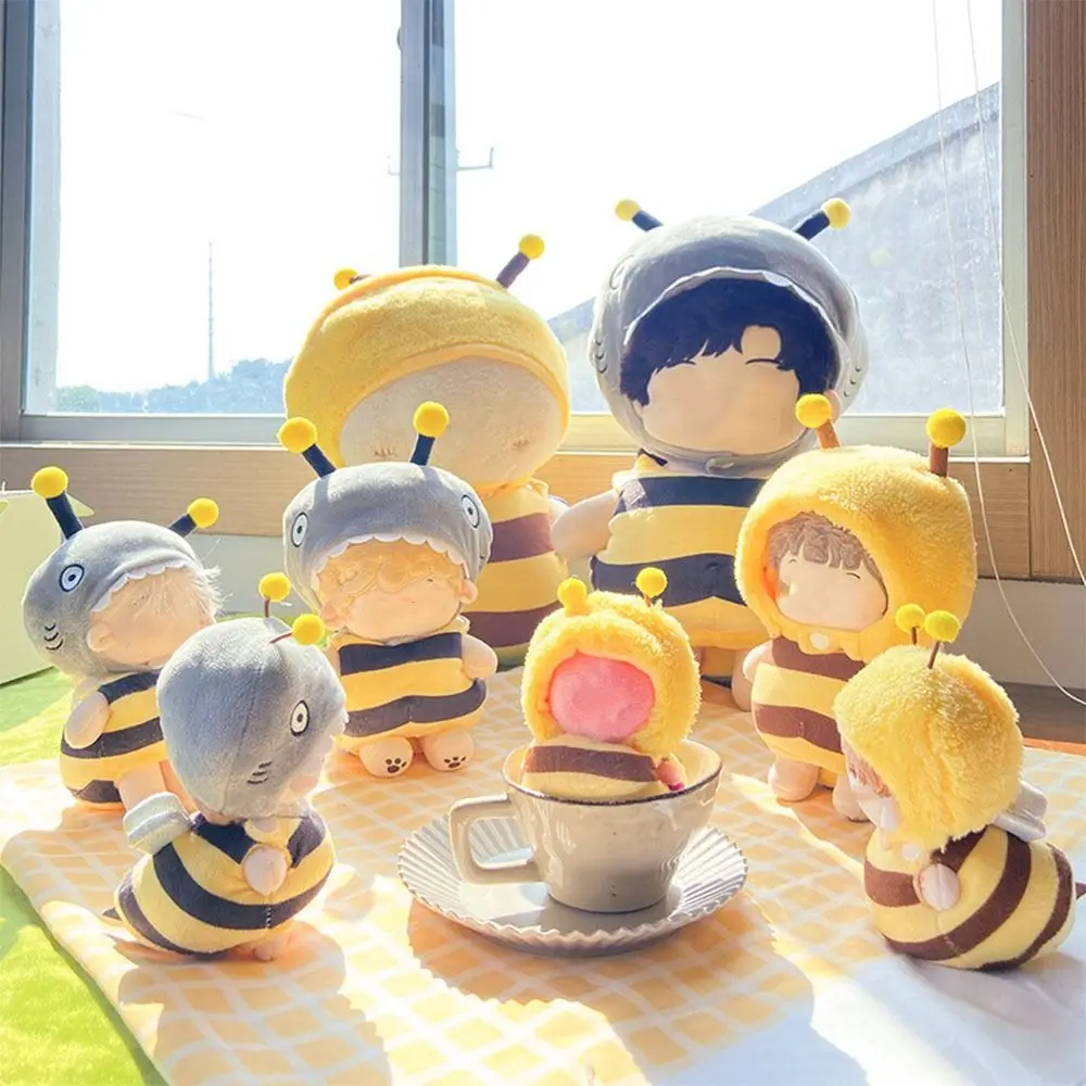 Vêtements de poupée 10cm/15cm/20cm/40cm, accessoires de remplacement, tenue d'abeille de dessin animé, combinaison à langer, jeu de dressing, maison de jeu