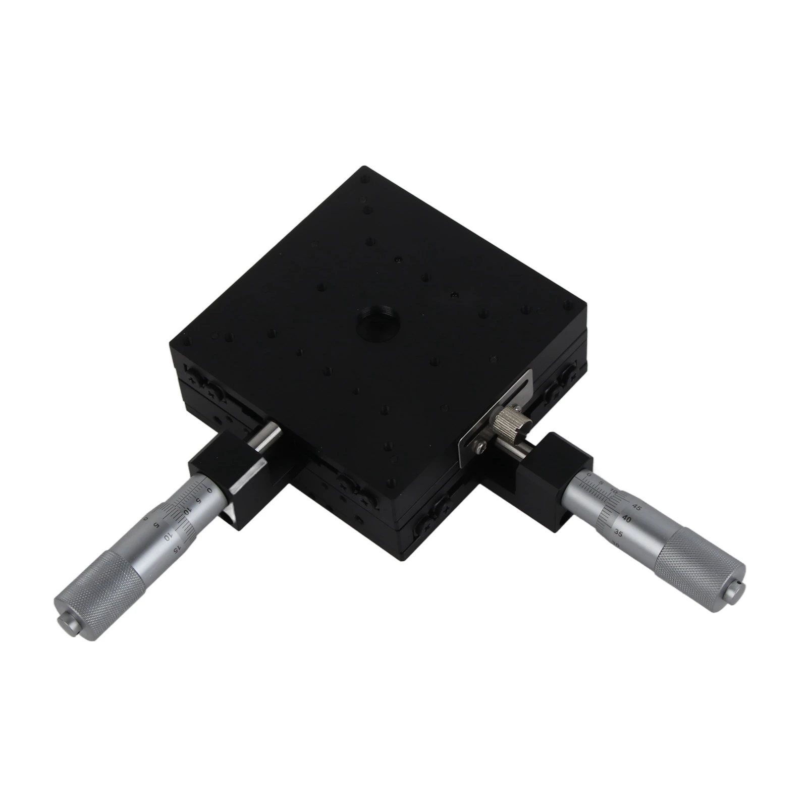 Linear Stage XY Linear Guide Sliding Track Micrometer Manual Slide Table Trimming Platform Cross Roller Guide 100*100*40mm
