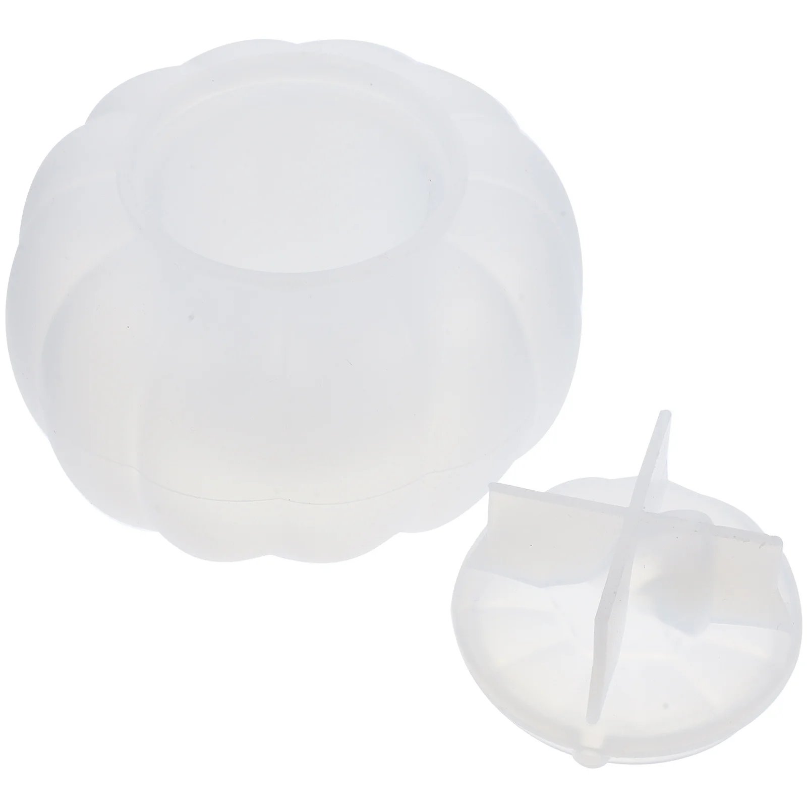 

1 set 1 Set Of Pumpkin Jar Mold Silicone Halloween Diy Candy Storage Jar Mold For Crafts Resin Making Reusable Bpa-Free Flexible