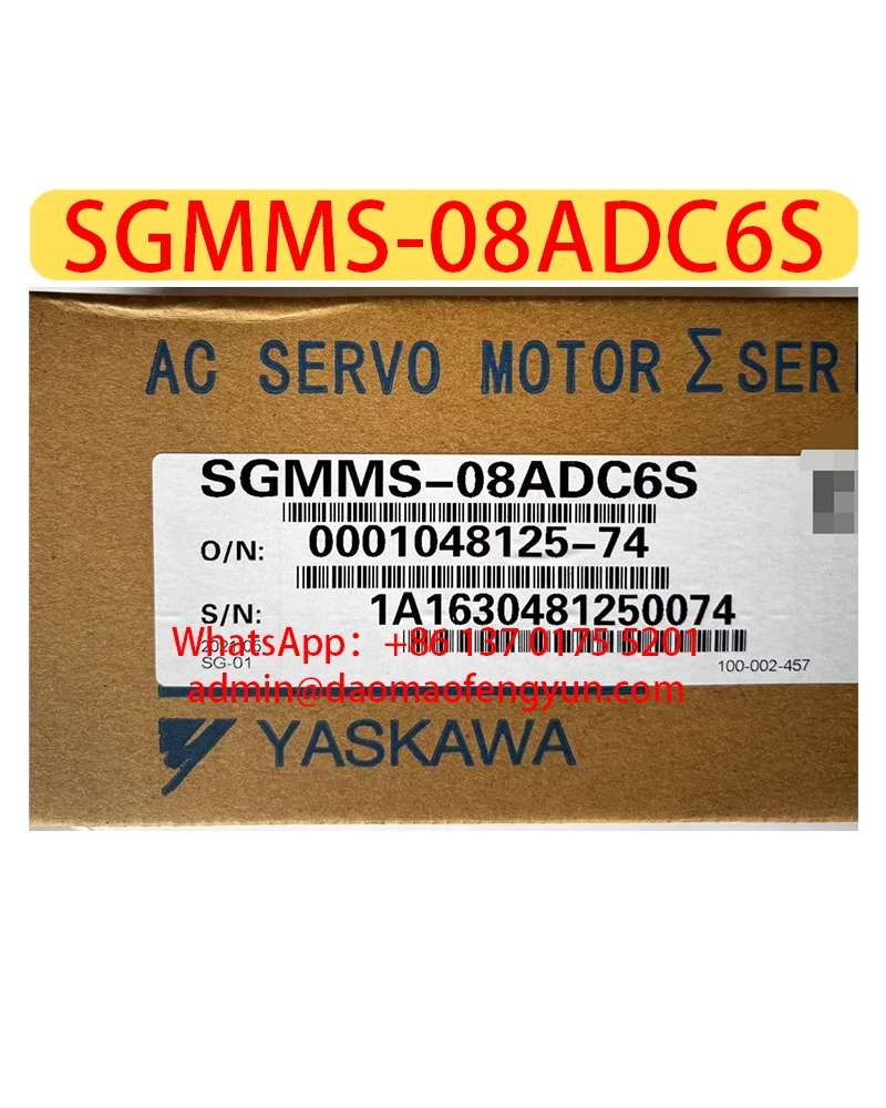 

SGMMS-08ADC6S Brand New Servo Motor，SGMMS 08ADC6S，Fast shipping