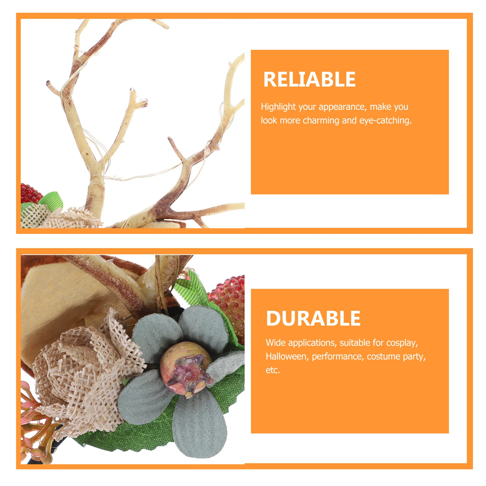 

1 set 1 Set Elf Ears Headband Fairy Cosplay Costume Accessory With Light Antlers Props For Halloween Party Masquerade Dress Up