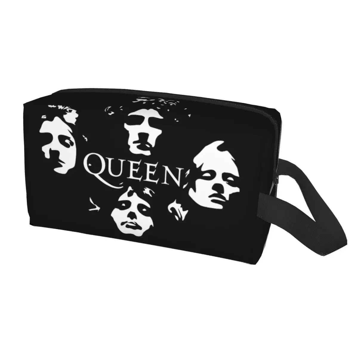 Travel Freddie Mercury Queen Band Toiletry Bag Fashion Makeup Cosmetic Organizer for Women Beauty Storage Dopp Kit Box