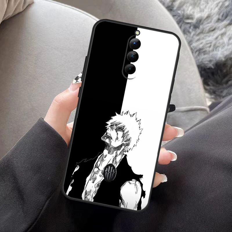 أسود أبيض أنيمي التبييض ل النوبة الأحمر ماجيك 8 برو زائد 6 7 برو غطاء ل ZTE Redmagic 6R 5G 5s 6S 7S برو الغطاء الخلفي